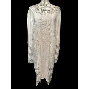 Anthropologie XCVI Crocheted /Lace dress  Med Fairy Weddings Cottagecore‎